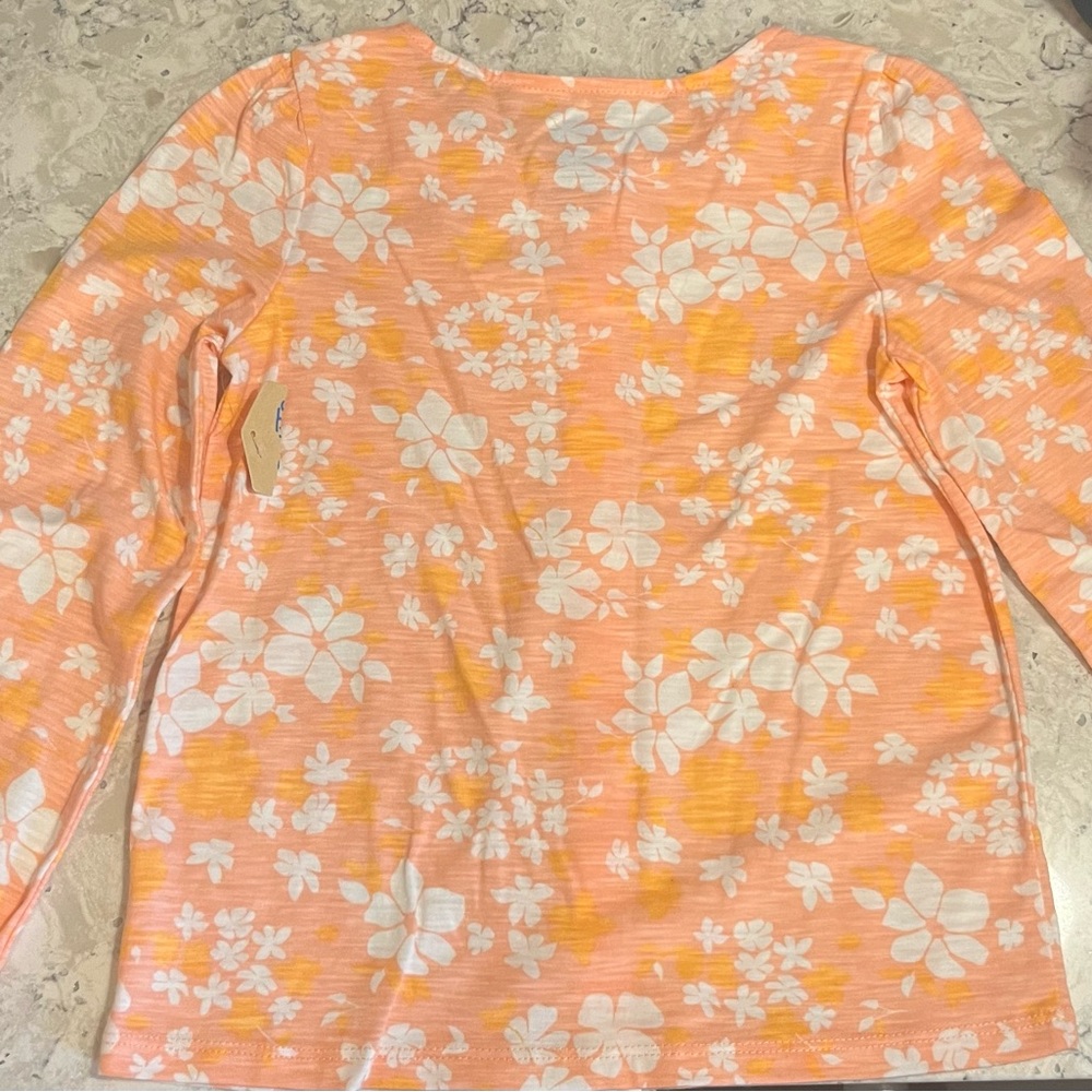 Kids long sleeve tropical print top